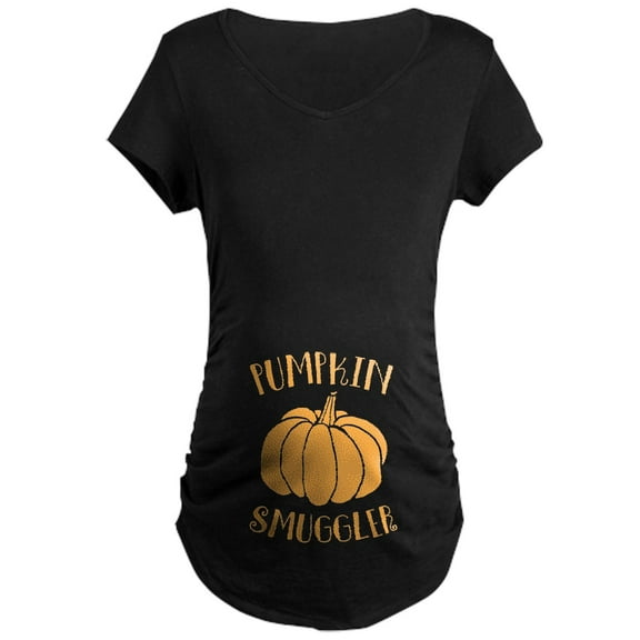 CafePress - Pumpkin Smuggler Maternity T Shirt - Maternity Dark T-Shirt