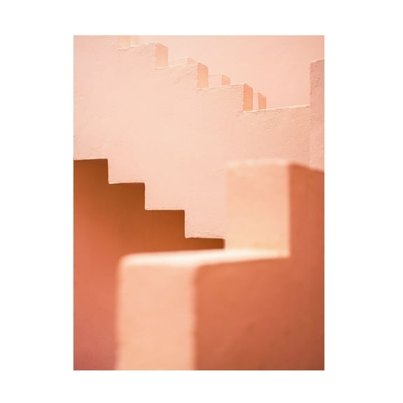 Trademark Fine Art Raisa Zwart La Muralla Roja Pink Canvas Wall Art