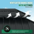 thumbnail image 6 of Clouddwell 10' x 12' Gazebo for Patio, Gazebo Pergola with Sloped Roof, Large Wall-Mounted Heavy Duty Awnings, for Deck, Patio and Backyard,Gray, 6 of 7