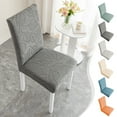 thumbnail image 7 of DAMAI Dining Chair Slipcovers, Floral Pattern Washable Chair Seat Cover, Soft Polyester Decorative Protector, Chair Protector for Dining Room, Kitchen, Hotel, 7 of 7
