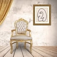 thumbnail image 3 of Santiago, Daniela 26x32 Gold Ornate Wood Framed with Double Matting Museum Art Print Titled - Face It II, 3 of 4