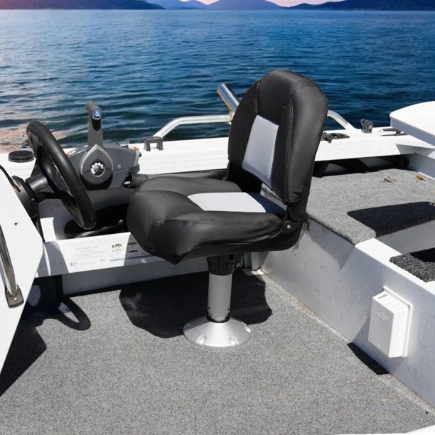 Pedestal Para Asiento De Barco, Altura Ajustable De 13 A 18 Pulgadas, Base De Silla Marina De Aleación De Aluminio Con Mecanismo De Bloqueo, Rotación De 360