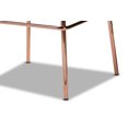 thumbnail image 5 of Baxton Studio Kaelin Luxe and Glam Navy Blue Velvet Fabric Upholstered and Rose Gold Finished 4-Piece Bar Stool Set, 5 of 7