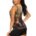 thumbnail image 3 of Fotbe Sunshine Flower Meditating Cat Blusas Sin Mangas para Mujer – Estilo Casual, Corte Suelto, Slim-Fit, Cuello Redondo Deportivo, Tops de Verano para Gimnasio y Yoga-Medium, 3 of 7