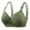 Green, variant on Push-Up Bra Full-Figure Bra Middle Aged and Elderly Bras No Underwire Bras Wireless Brass Large Size Underwear Front Button Style Bra Comfortable Bra Underwear Black