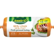 JENNIE-O TURKEY STORE JENNIE-O Ground Fresh Lean Ground Turkey, 85% Lean/15% Fat, All Natural, Refrigerated, 1 lb Plastic Roll
