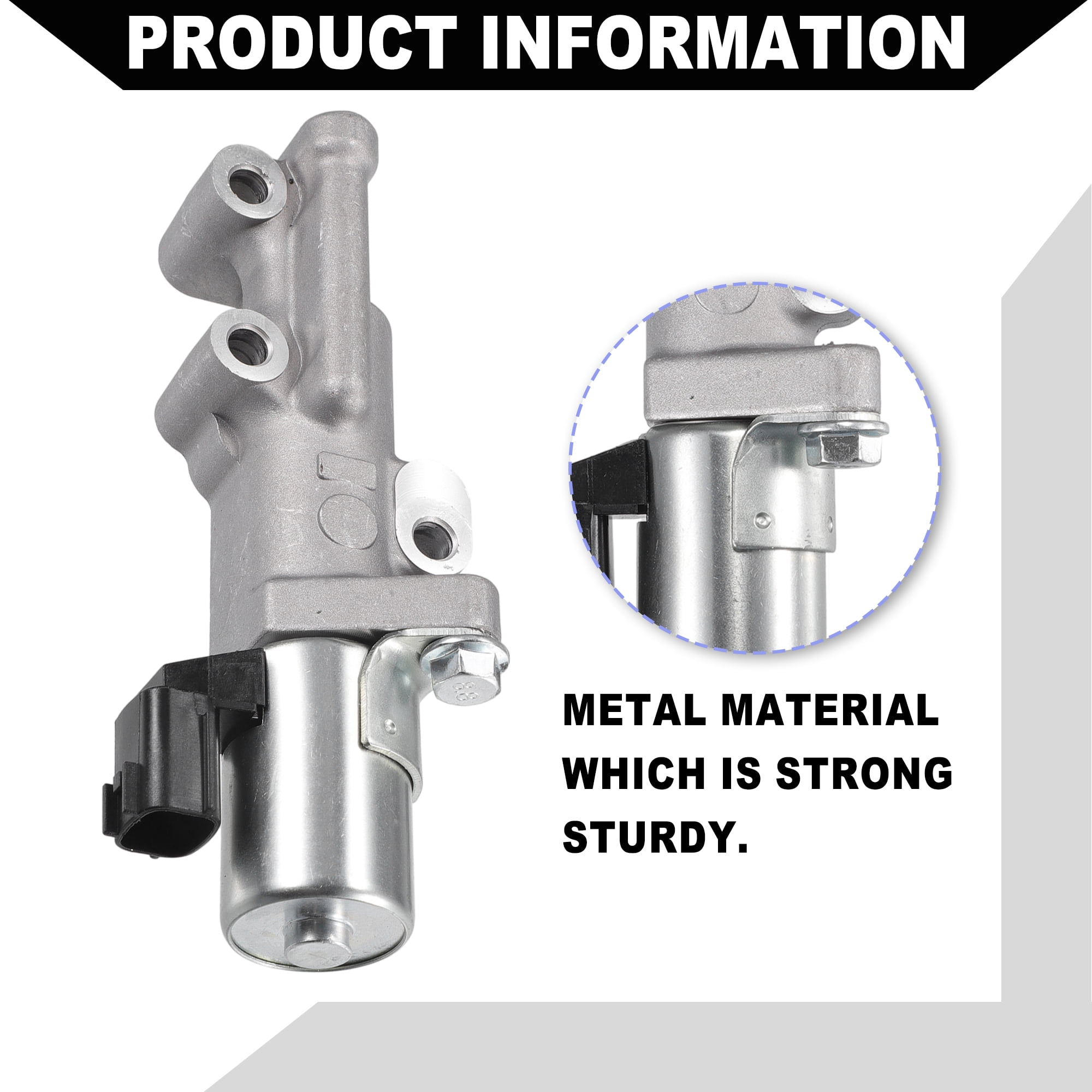 Engine Variable Valve Timing VVT Solenoid for INFINITI FX35 2003-2008 / Inner / Durable Metal / 2 Pcs