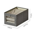 thumbnail image 3 of VOAVEKE Clothing Storage Box Wardrobe Clothes Organizer, Compartment Clothes Organizer With Support, Foldable Washable Laundry Drawer Organizer With Handle, 3 of 5