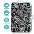 thumbnail image 5 of Boho Retro Floral Pet Feeding Mat-Absorbent Pet Placemat for Food and Water Bowl, with Waterproof Rubber Backing, Quick Dry Water Dispenser Mat for Dog and Cat (16"x24"), 5 of 7