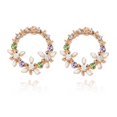 thumbnail image 3 of Guardurnaity 1 par de pendientes de guirnalda para mujer, pendientes de aleación para niña, fiesta, banquete, boda, joyería para oreja Ropa, zapatos y accesorios Miscelánea, 3 of 6