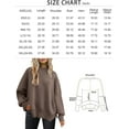 thumbnail image 7 of SMZ Women's Oversized Batwing Sweaters 2024 Fall Outfits Crewneck Ribbed Knit Side Slit Trendy Pullover Tops, 7 of 7