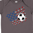thumbnail image 4 of Inktastic Soccer Ball, Net with American Flag Colors Boys or Girls Baby Bodysuit, 4 of 5