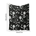 thumbnail image 3 of Kbndieu Halloween Throw Blanket for Couch, Cute Ghost Pumpkin Black Halloween Fleece Blanket Gifts for Kids/Teens/Women/Men, Soft Cozy Fall Blankets and Throws, 3 of 6