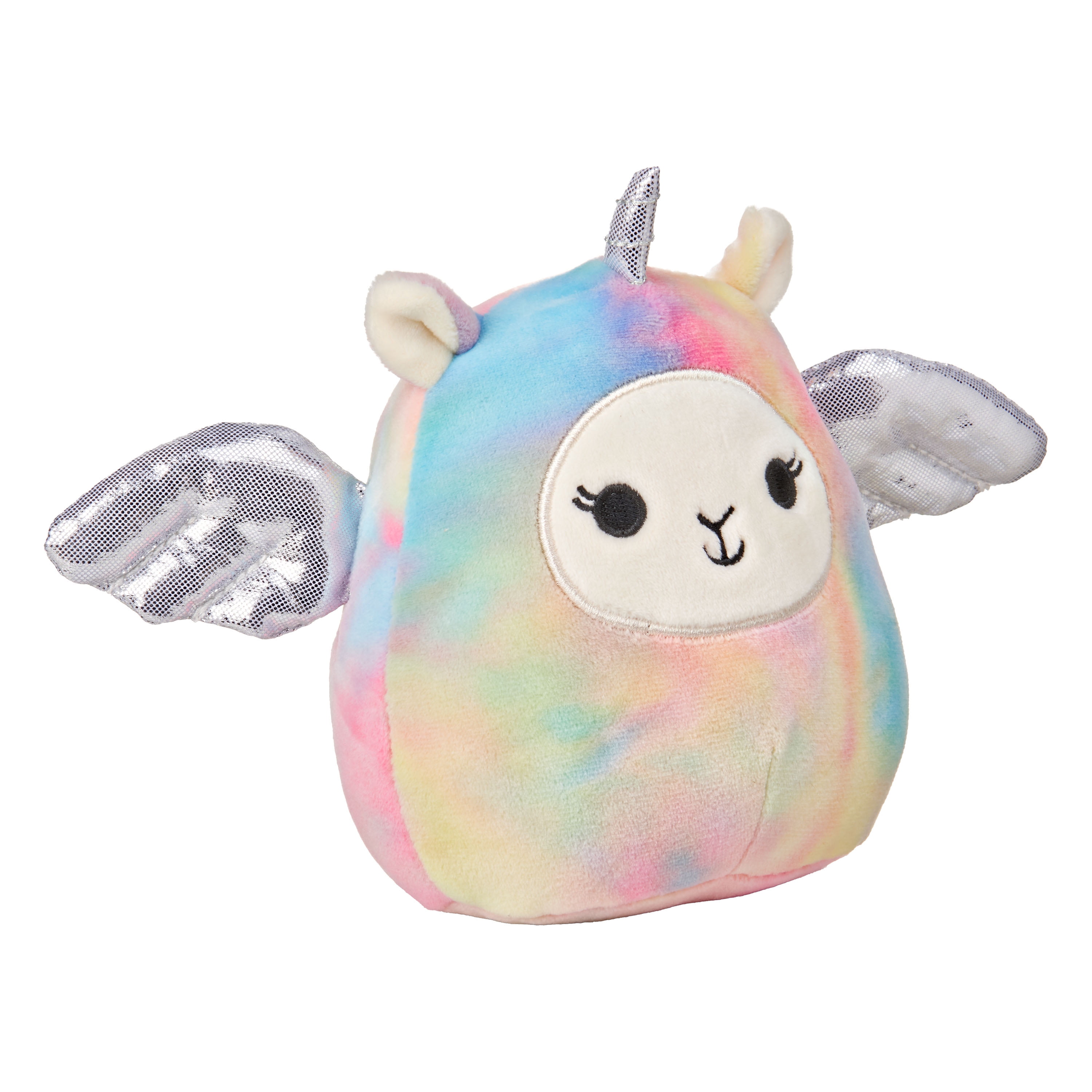 Squishmallow 11" Lucy-may Tie Dyed Llama Pegacorn Plush Pillow Kellytoy 2020 for sale online