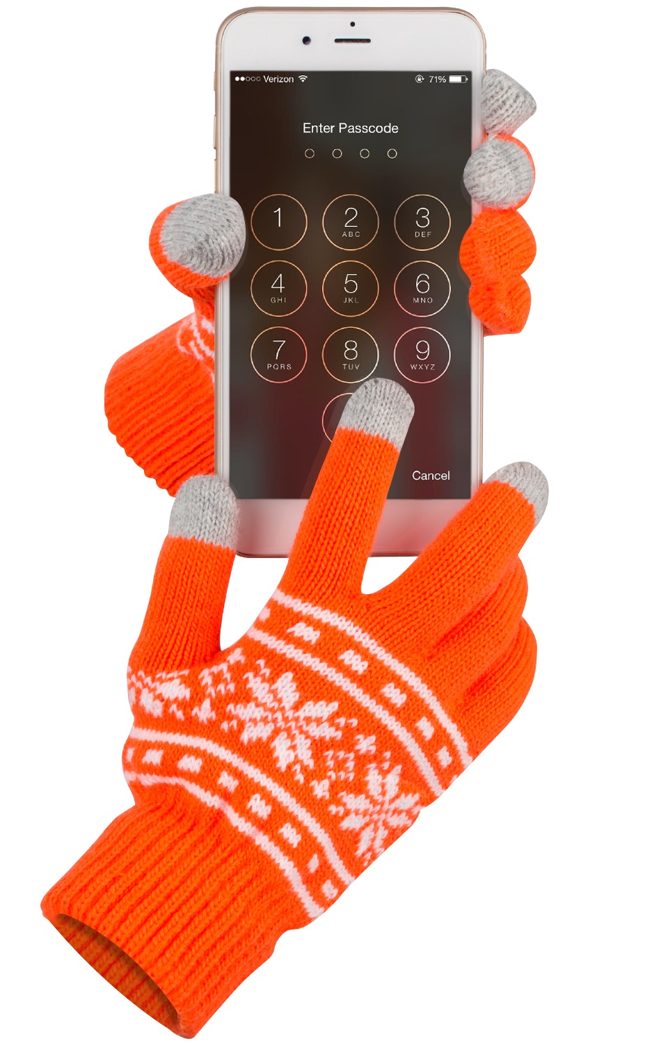 Fosmon Fosmon Unisex Winter Gloves with Three Conductive Fingertips