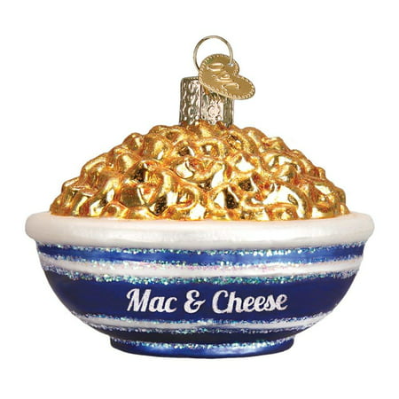 32258 Ornament Bowl of Mac & Cheese, ORNAMENTS FOR CHRISTMAS TREE: Hand crafted in age-old tradition with techniques that originated in the 1800s By Old World