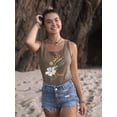 thumbnail image 2 of Pipeline Waveflower Floral Themed Graphic Tee - Racerback Women's, 2 of 4