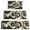 Black Marble Gold, variant on Blue Marble Gold Wave Pattern Kitchen Rugs Sets Of 3,Kitchen Runner Rugs Non Skid Washable,Decorative Kitchen Floor Mats for Kitchen,Sink,Laundry,17"x30"+ 17"x47" + 17"x59"