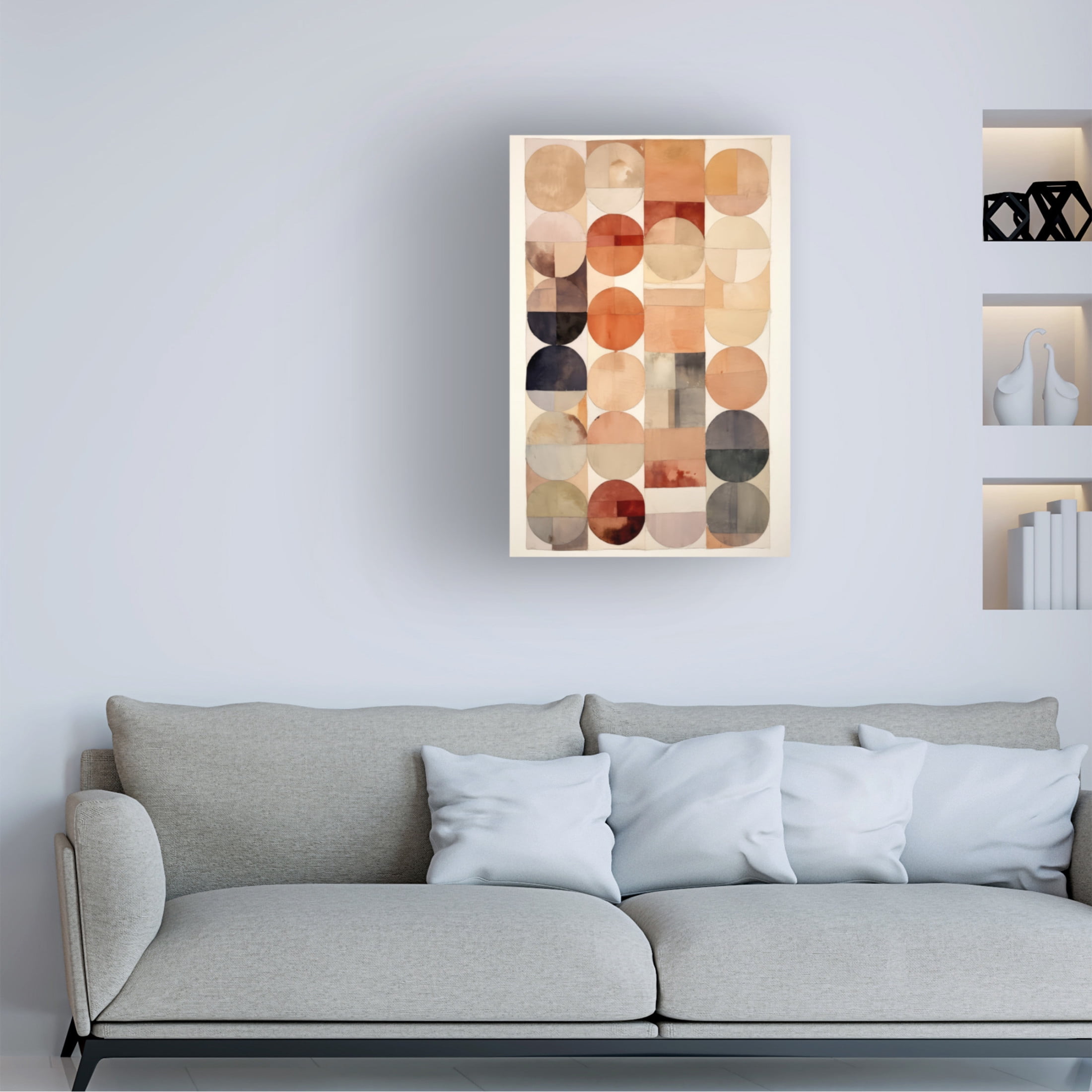Trademark Fine Art Treechild Pastel Circles Canvas Wall Art