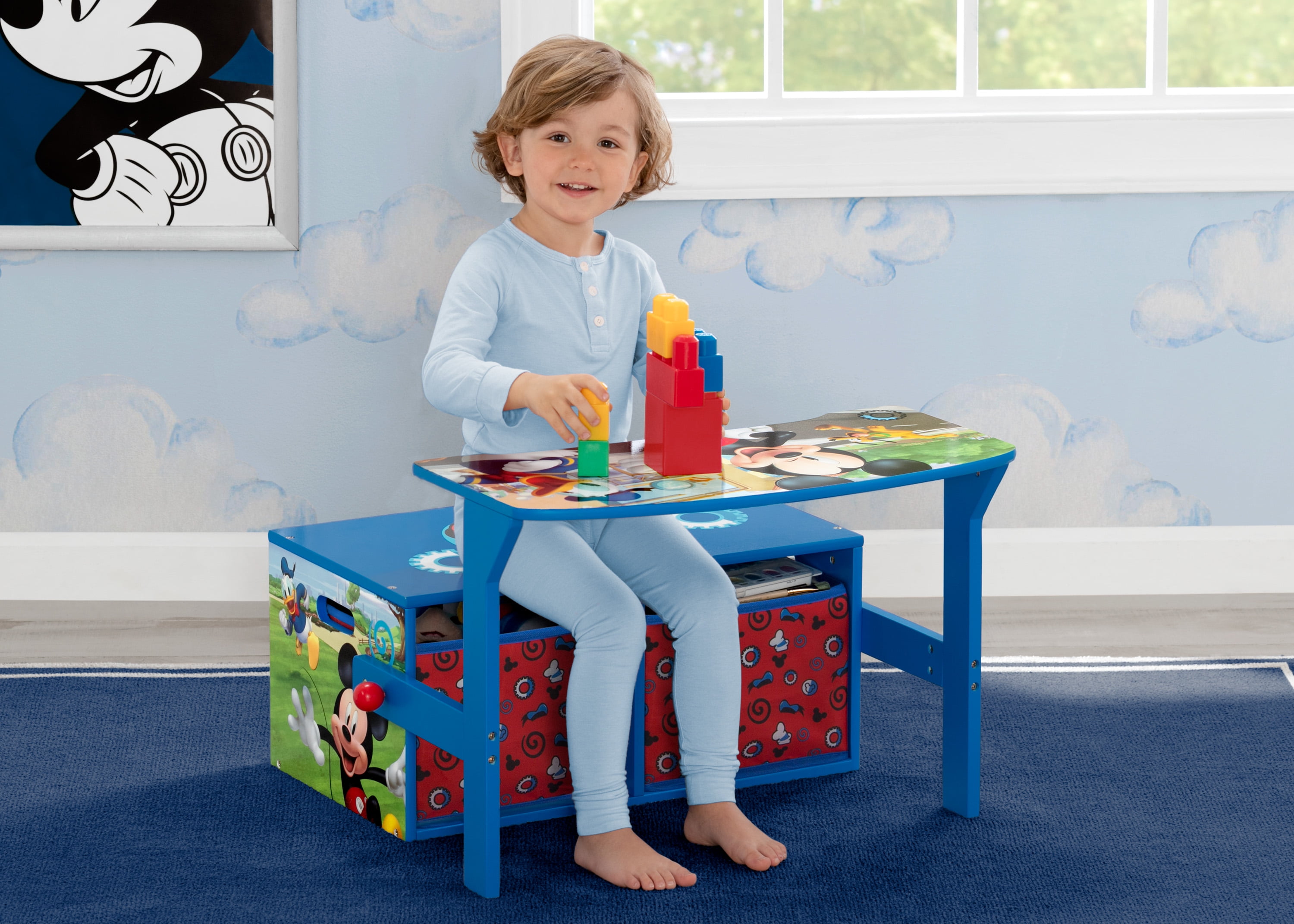 Disney - Brandclub - Disney Mickey Mouse 2-in-1 Activity Bench and