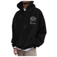 thumbnail image 3 of CONFREE Men's Hoodies Rose Prints Hoodies For Men Long Sleeve Casual Pullover Hooded Sweatshirts With Pockets, 3 of 6