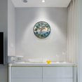 thumbnail image 5 of Yayeee Wall Clock Battery Operated 9.5" Silent Quartz Non-Ticking for Living Room Decor, Beige Mountain, 5 of 8