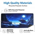 thumbnail image 4 of Large Anime Gaming Mouse Pad XXL Extended Blue Mousepad Moon Rectangle Desktop Mouse Mat Cartoon Non-Slip Rubber Base Desk Pads for Work and Esports(Size:31.5x11.8in), 4 of 5