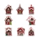 thumbnail image 2 of Christmas Village House Figurine Pendant, Christmas Tree Hanging Ornament Charm Pendant for Festival, Office, Wreath Garland, 2 of 5