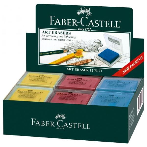 (Price/EA)FaberCastell FC127321D Color Kneaded Eraser Display