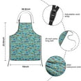 thumbnail image 3 of Cartoon Traffic Vehicles Boats Light Blue Pattern Kids Aprons for Girls and Boys,Adjustable Neck Strap Toddler Aprons for Kids Cooking Baking, 3 of 6