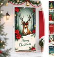 thumbnail image 1 of Funda Navideña para Puerta con Diseño de Papá Noel, 89 X 183 Cm, Tela de Poliéster, Decoración Festiva | 1 Unidad | Multicolor | Apta para Puertas Estándar, 1 of 6