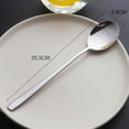 thumbnail image 4 of Stainless Steel Long Handle Tea Coffee Spoon Coffee Mixing Spoon Cocktail Ice Cream Soup Home Teaspoon, 4 of 8