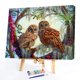 thumbnail image 1 of Cuadros Decorativos Kit de pintura al óleo de dos búhos por números, cuadro sin marco DIY, artesanía acrílica Sywqhk Nuevos Originales, 1 of 1