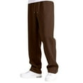 thumbnail image 2 of HOWPAY Boys' Baggy Sweatpants Straight Leg Open Bottom Casual Pants with Pockets Elastic Waist Solid Color Athletic Joggers Sweat Pants Brown, 2 of 5