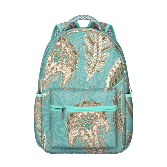 Urban Paisley Backpack – Unique Paisley Gift for College, Trendy Bookbag with Hidden Compartment, Stylish Backpack for Daily Use