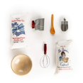 thumbnail image 3 of The Queen's Treasures Accesorios para hornear muñecas de 18 pulgadas, juego de herramientas de cocina vintage de 7 piezas y comida, compatible con muebles de muñecas American Girl, 3 of 5