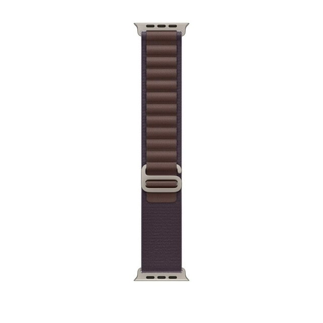 Apple Watch Band - Alpine Loop (49mm) - Indigo with Rugged Titanium Finish - Medium