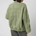 thumbnail image 4 of 2025 Charella Women's Zip up Warm Quilted Quilted Jacketss Winter Stand Collar Outwear Coat with Pockets Green,M, 4 of 6