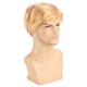 thumbnail image 1 of Peluca sintética corta, lisa, rubia, para hombre, 25 cm, 1 of 3