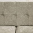 thumbnail image 3 of Furniture of America Kaity Mid-Century Modern Fabric Tufted Sofa in Beige, 3 of 6