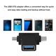 thumbnail image 2 of Mini 2 In 1 Micro USb USB 3.1 Type C Male to USB 3.0 Female OTG Converter Adapter, 2 of 4