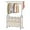 Beige, variant on Laundry Sorter Cart with Hanging Clothes Rack, 4 Butler Sorter Basket Organizer, Laundry Hamper Cart with Heavy Duty Rolling Lockable Wheels, 4 Colors