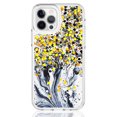 thumbnail image 4 of iPhone 12 Pro Case (6.1"), iPhone 12 Case, Rosebono Hybrid Bling Glitter Sparkle Epoxy Graphic Marble Colorful Silicone Skin Cover Armor Case for iPhone 12 Pro / iPhone 12 (Dark Blue), 4 of 5