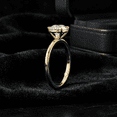 thumbnail image 4 of Diiro 2 Carat Round Brilliant Cut Moissanite Ring for Women, 10K Vermeil Yellow Gold 6 Prong Engagement Ring, Wedding Proposal Ring, 4 of 8