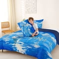 thumbnail image 4 of Manfei Oil Painting Sailboat Full Size Comforter Sets for Kids Boys and Girls, Nautical Themed Bedding Sets, Navy Reversible 3pcs, 1 Comforter and 2 Pillowcases, 4 of 6