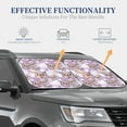thumbnail image 4 of Bingfone Owl And Floral Windshield Sun Shade 2-Piece Foldable Car Front Window Sunshade for Most Sedans SUV Truck - Large, 4 of 7