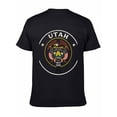 thumbnail image 6 of T-shirt Utah State  Soft Cotton Adult Heat-Transfer Graphic T-Shirt - 180g Breathable Fabric, Unisex Summer Casual Wear with Durable Heat-Printed Design, 6 of 10