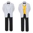 thumbnail image 2 of 5-7pc Formal Black White Suit Set Yellow Bow Necktie Vest Boy Baby Sm-20 Teen, 2 of 3