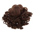thumbnail image 1 of Peluca de Muñeca Americana de 18 Pulgadas, Cabello Ondudo Y , Accesorios de Fabricación Y Personalización de Bricoje, 8 Colores Par café CUTICAT Muñequera peluca, 1 of 7