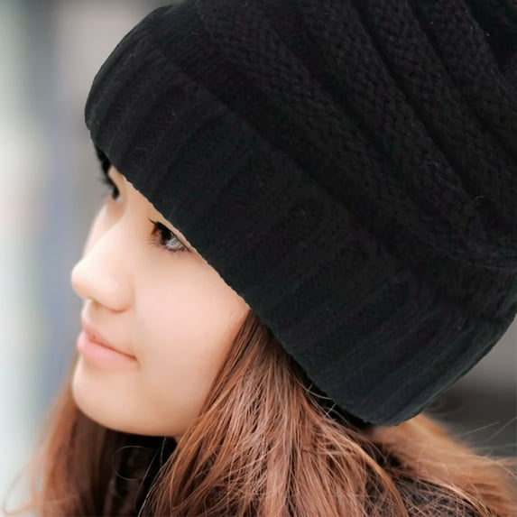 Knit Winter Beanies for Men Women Stretchy Cuffed Beanie Skull Cap